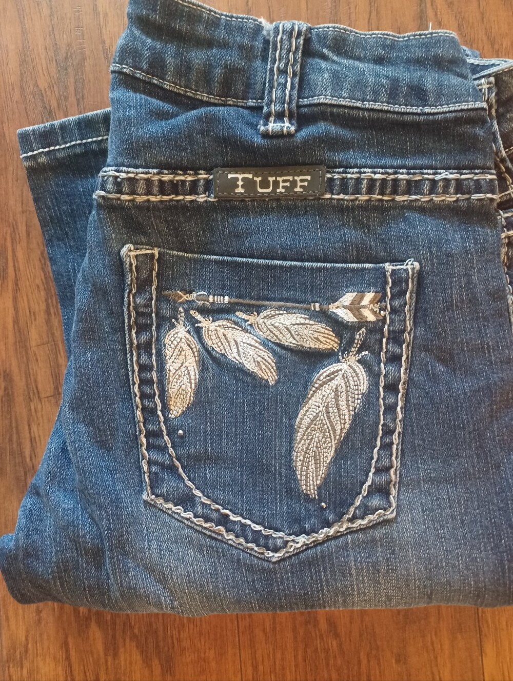 🤍🪶🩶COWGIRL TUFF FLY ll BOOTCUT JEANS 27x37